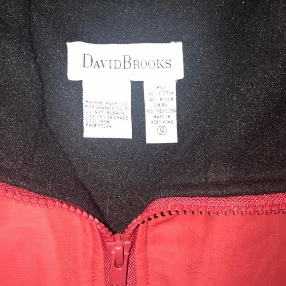 David Brooks Red Vest Small - Picture 2 of 5
